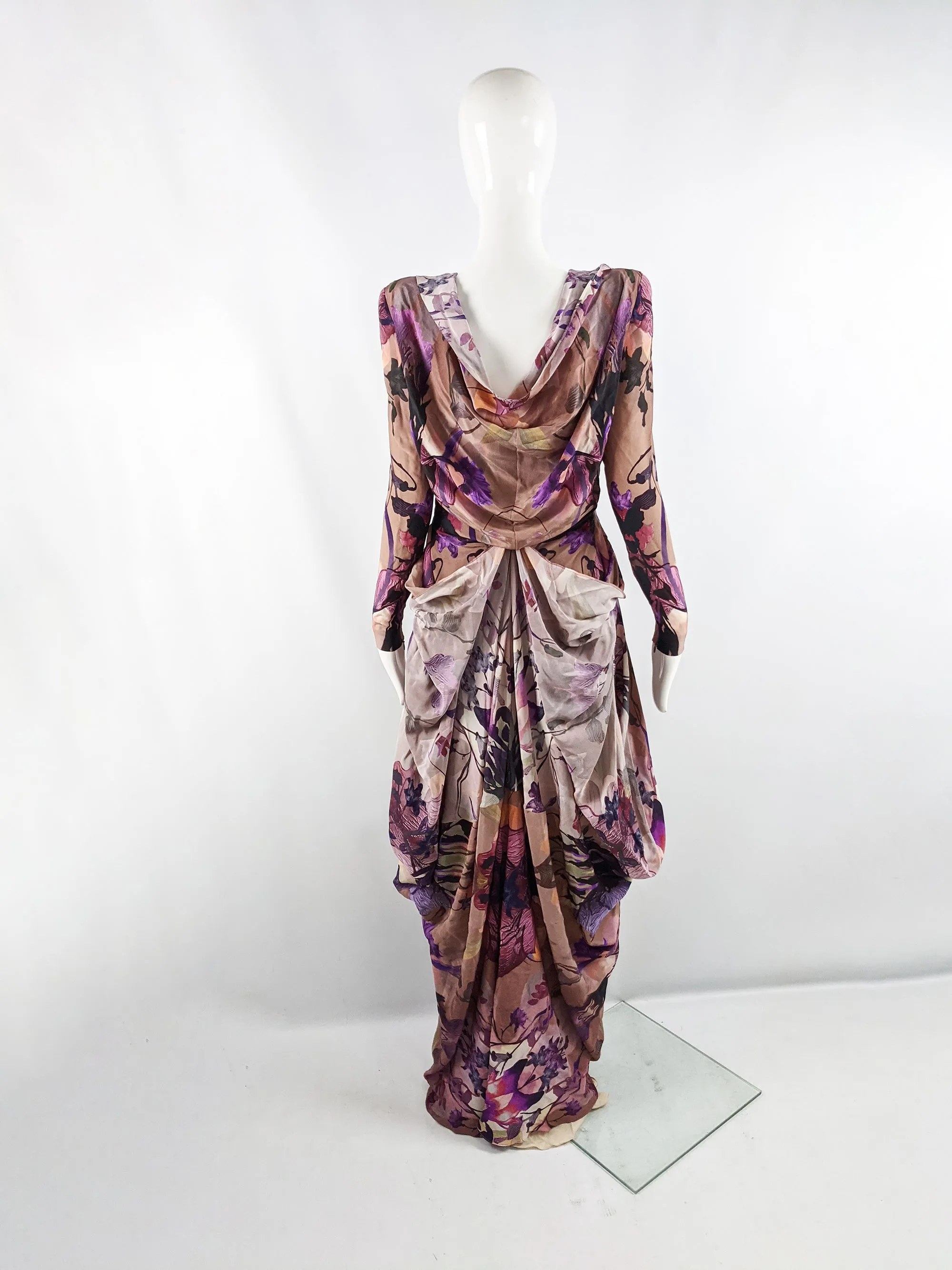 Preowned Kaleidoscope Print Maxi Silk Dress, Pre Fall 2010