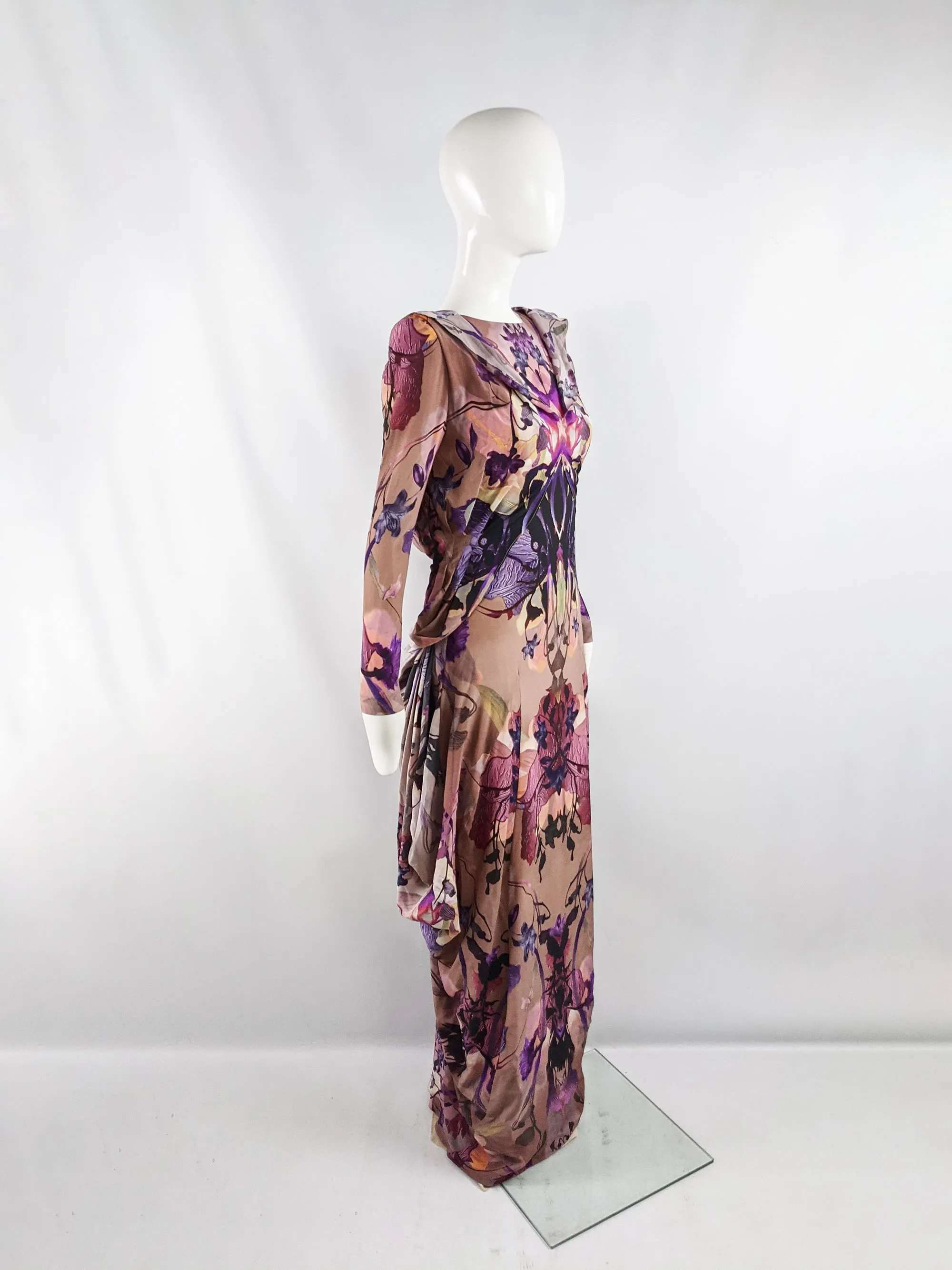 Preowned Kaleidoscope Print Maxi Silk Dress, Pre Fall 2010