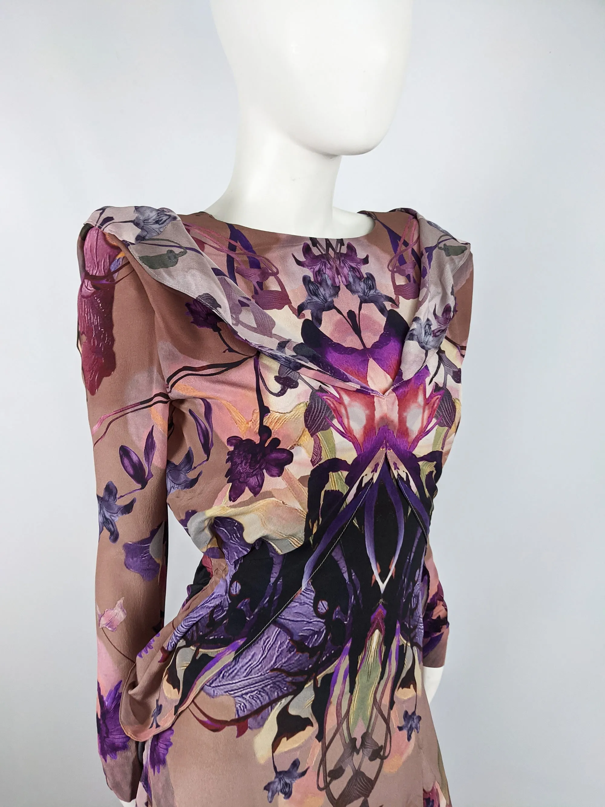 Preowned Kaleidoscope Print Maxi Silk Dress, Pre Fall 2010