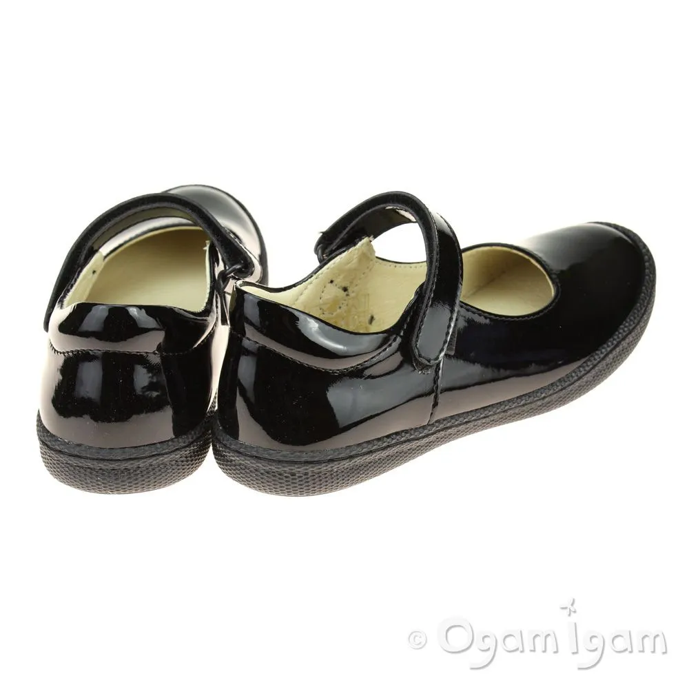 Primigi PTF 24322 Patent Girls Black Patent School Shoe