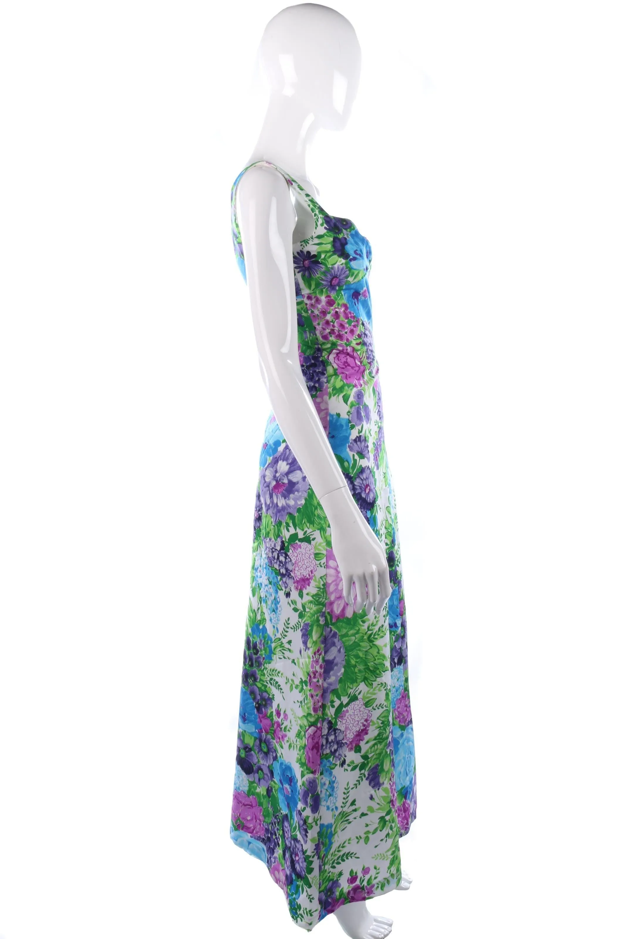 Vera Mont vintage floral evening dress size S