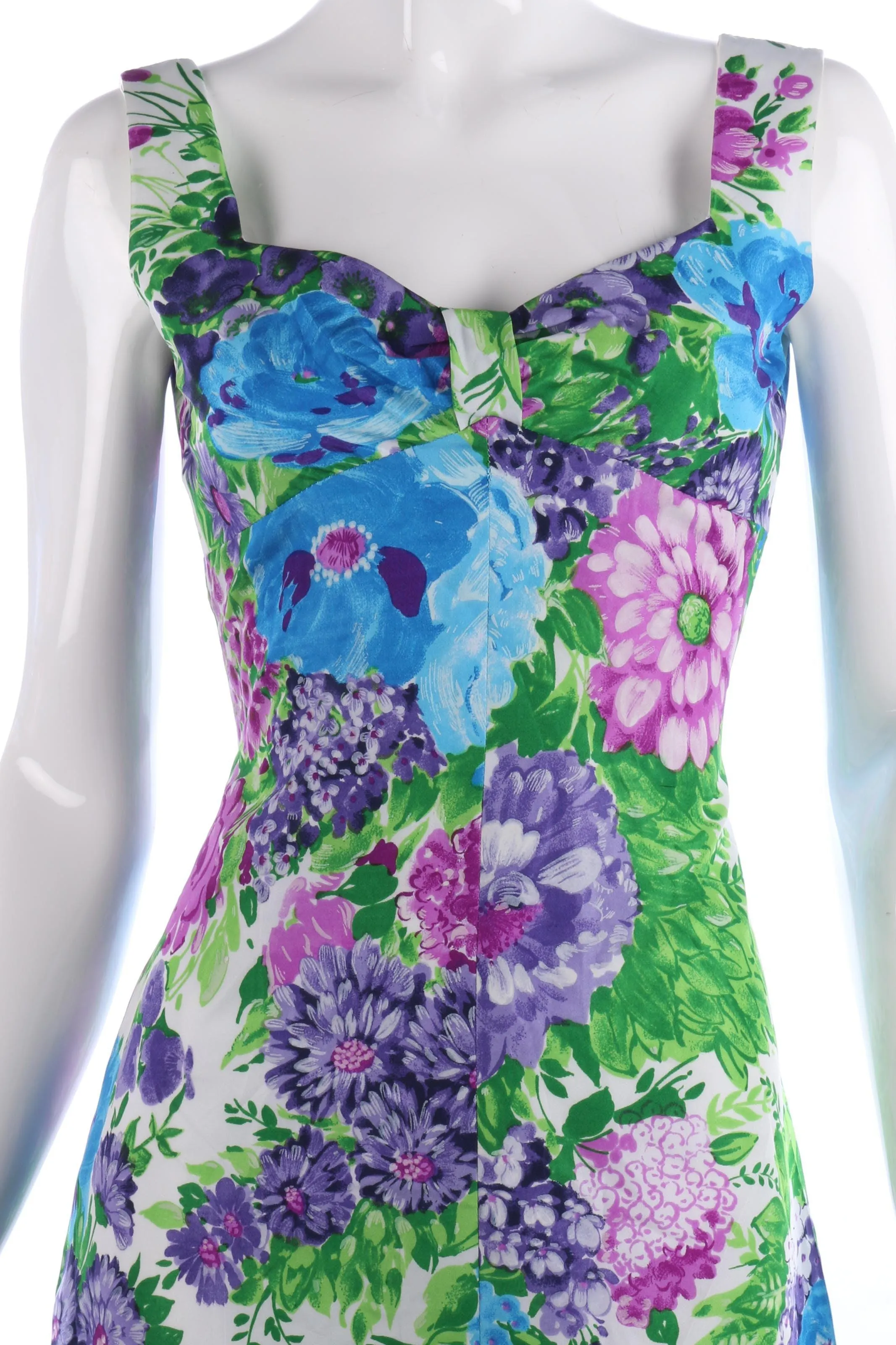Vera Mont vintage floral evening dress size S