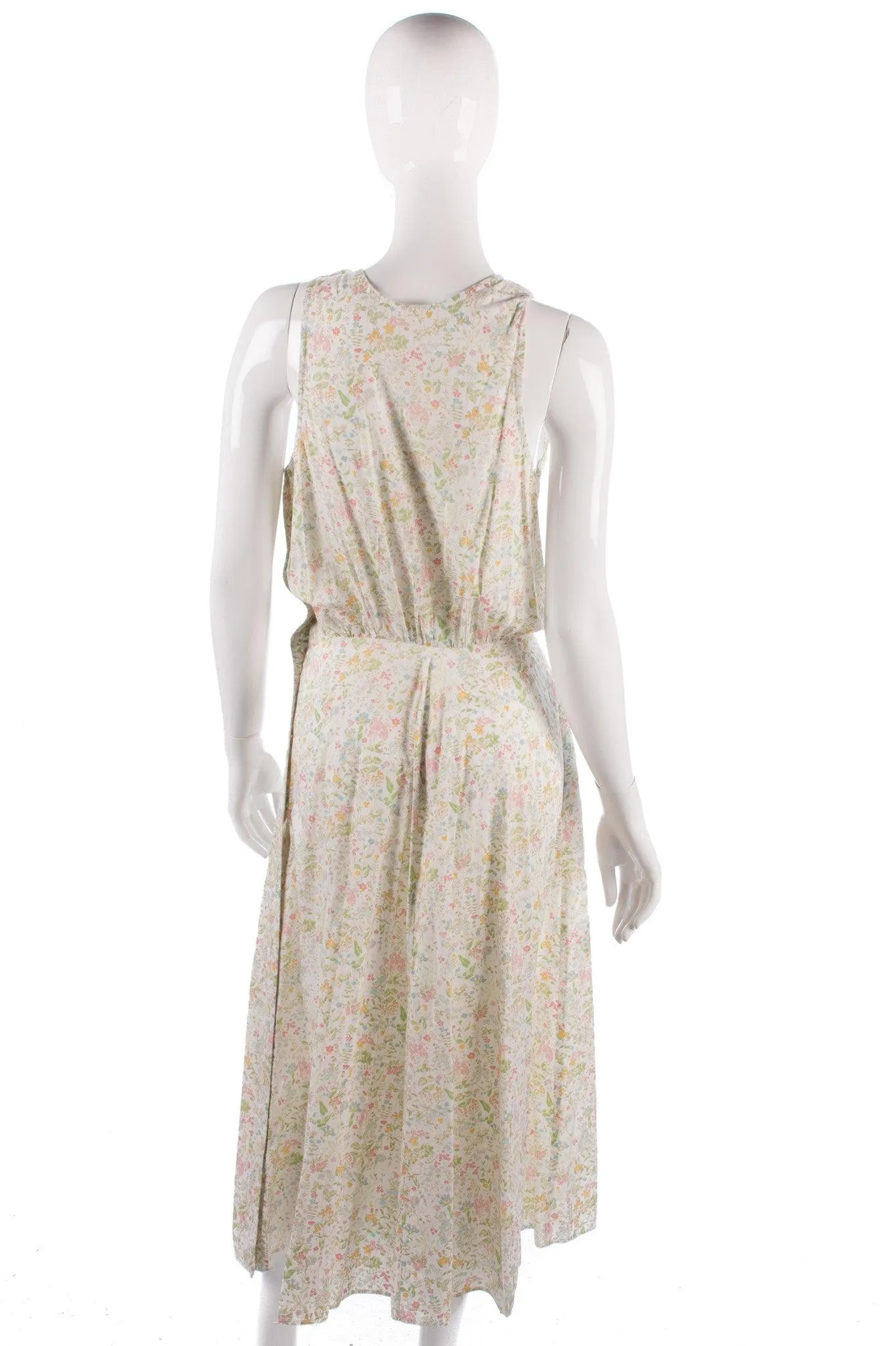 Vintage Sleeveless Summer Dress. Floral Print. size 8/10